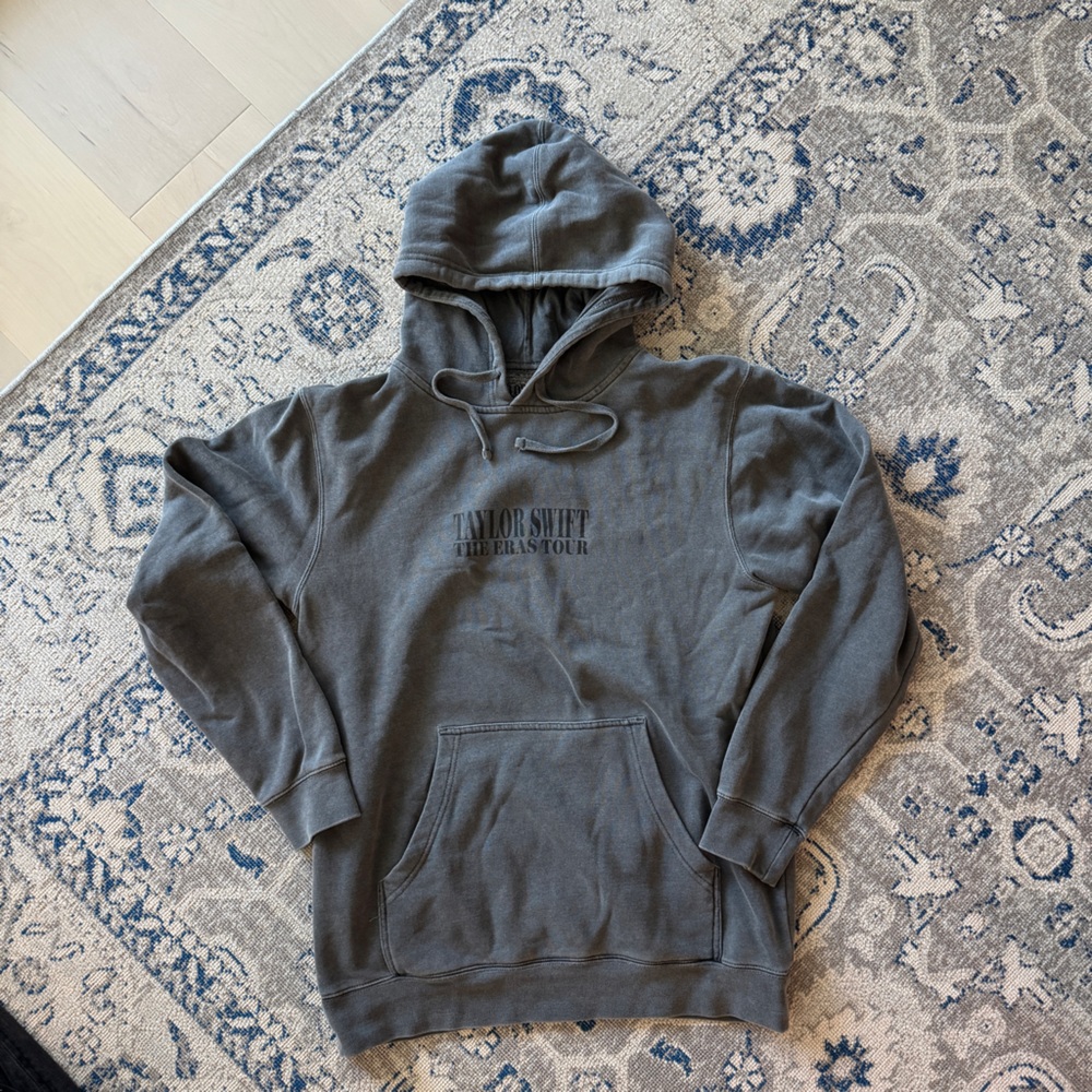 NWOT Taylor Swift Eras Tour gray hoodie ft. TTPD Size M